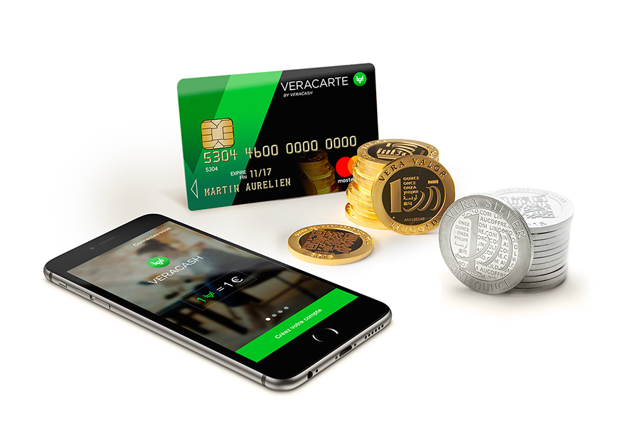 VeraCash Application Carte et Pièces