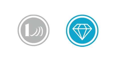 Argent métal et diamant